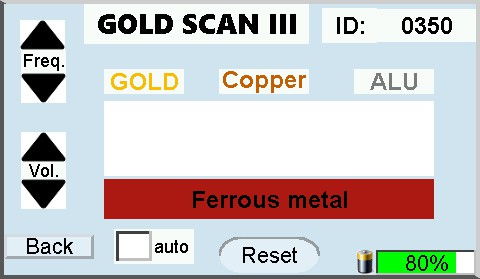 gpa 3000 display gold scan iii ferrous