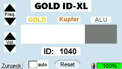 GOLD ID-XL Display Aluminium